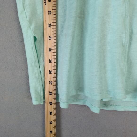 Lilly Pulitzer Mint Green Tunic Top Women's M Side Slits 3/4 Sleeve Embroidered - Picture 7 of 10